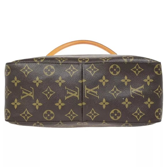 LOUIS VUITTON Looping GM Shoulder Bag Monogram Leather Brown USA M51145 37FA734 - Picture 14 of 16